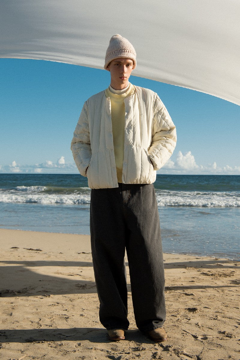 Stonewashed Oversized Denim Jeans