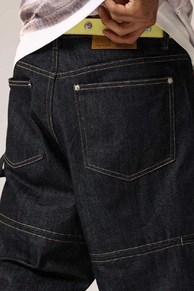 Raw Denim Straight Leg Jorts