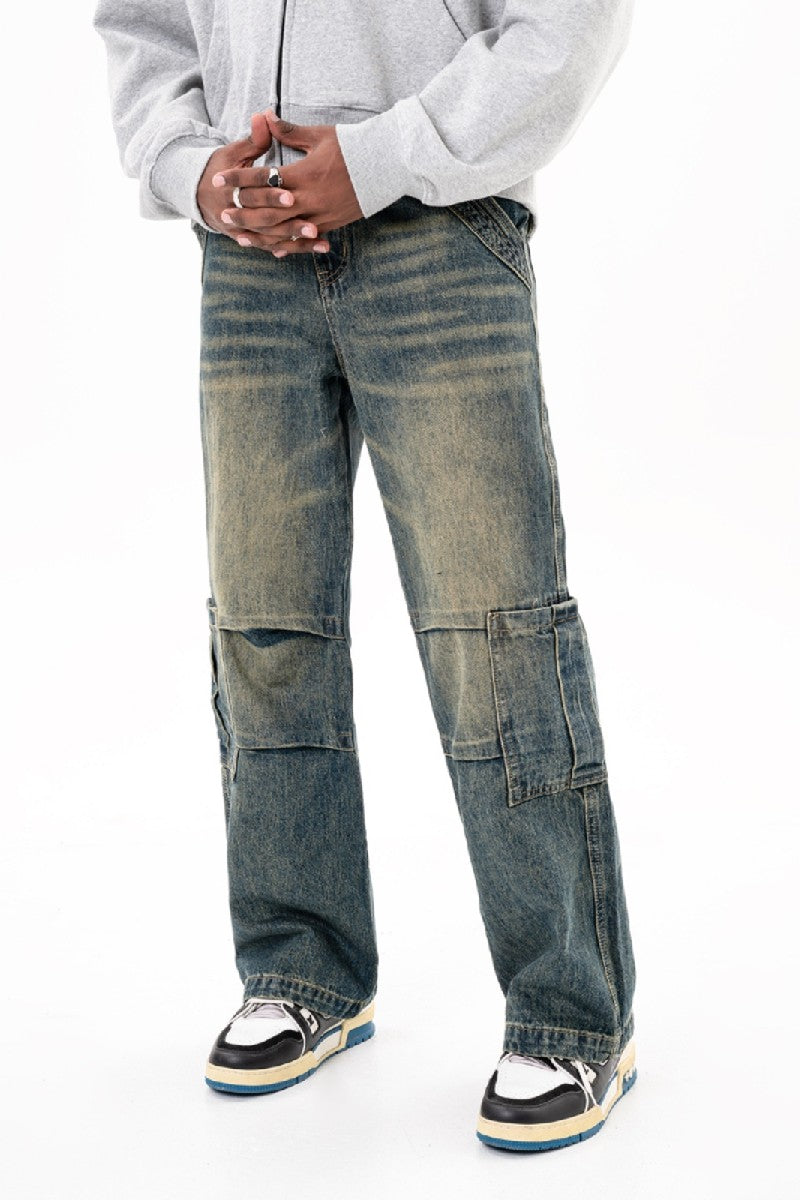 Straight Loose Work Jeans