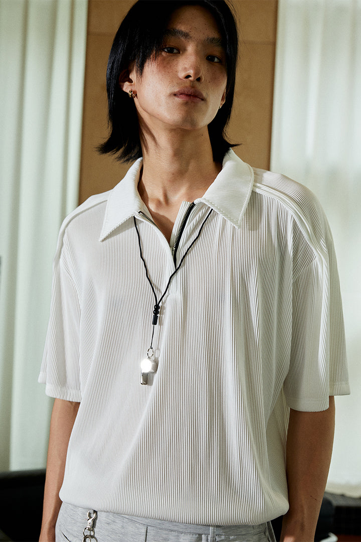 Blind Polo Deconstructed Textured Shirt