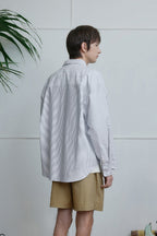 Oxford Striped Casual Loose Fit Shirt