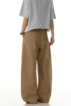 Khaki Blade Deconstructed Jeans