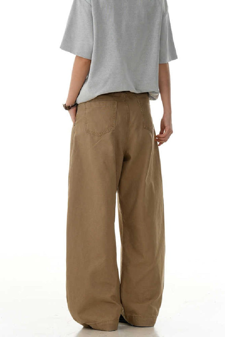 Khaki Blade Deconstructed Jeans
