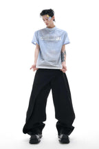 Ombre Denim Look Boxy Tee