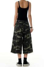 Camo Deconstructed Cargo Jorts