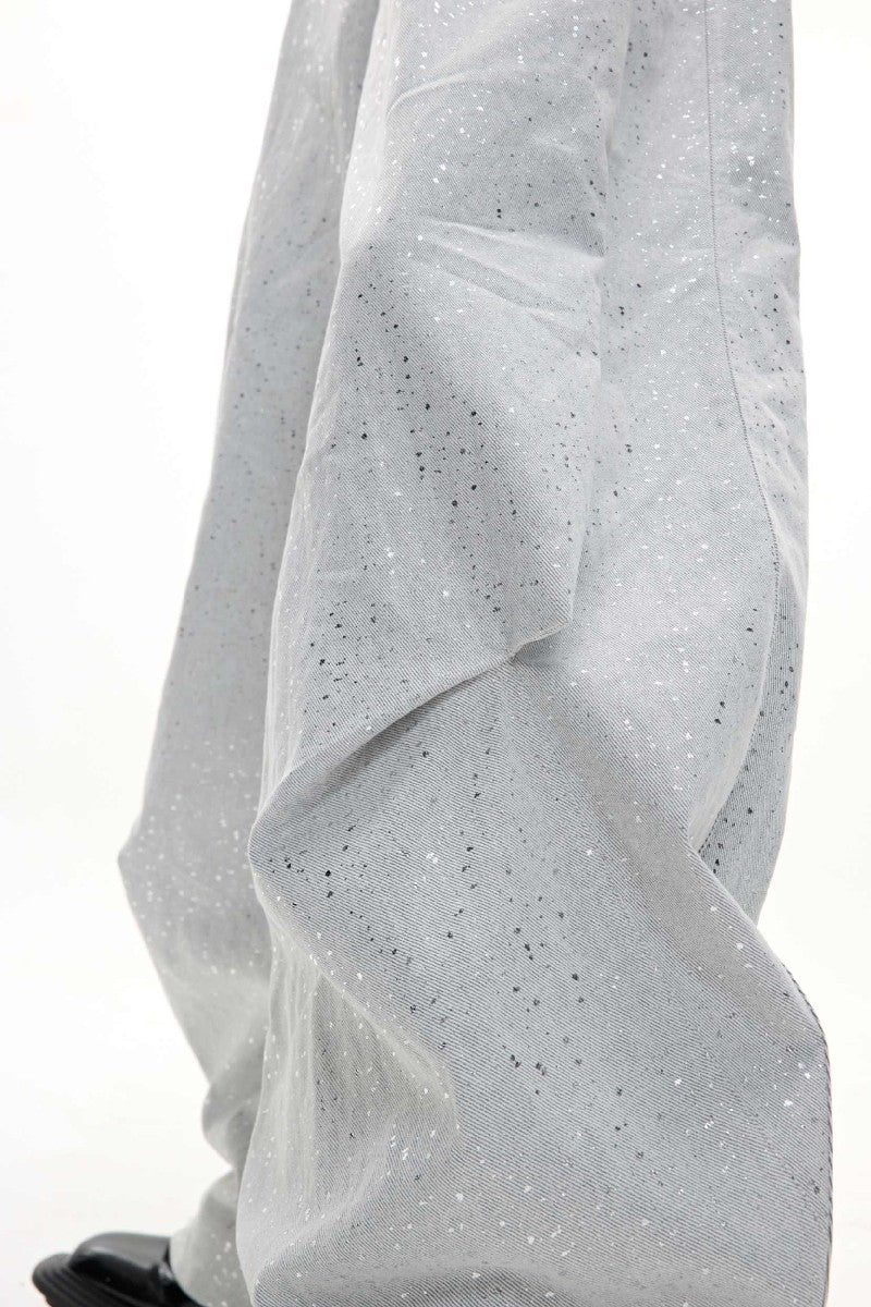 Glitter Pleated Blade Trousers