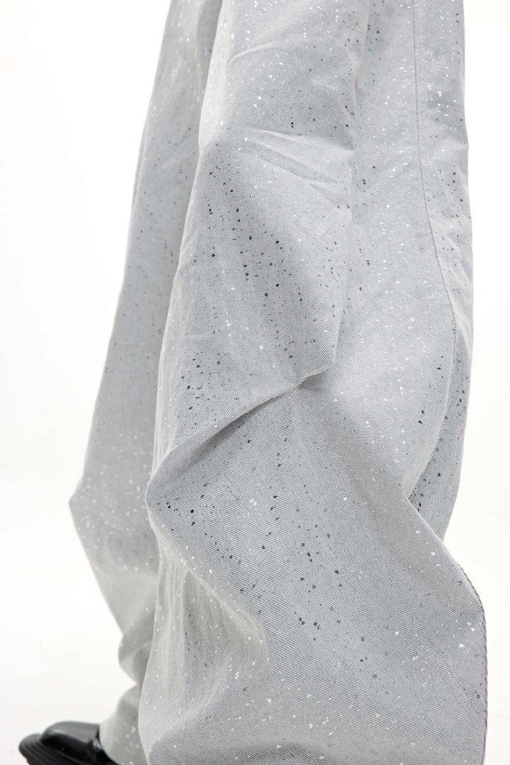 Glitter Pleated Blade Trousers