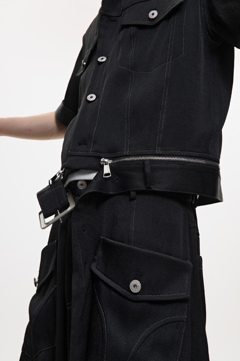 Pearl Trim Denim Shirt