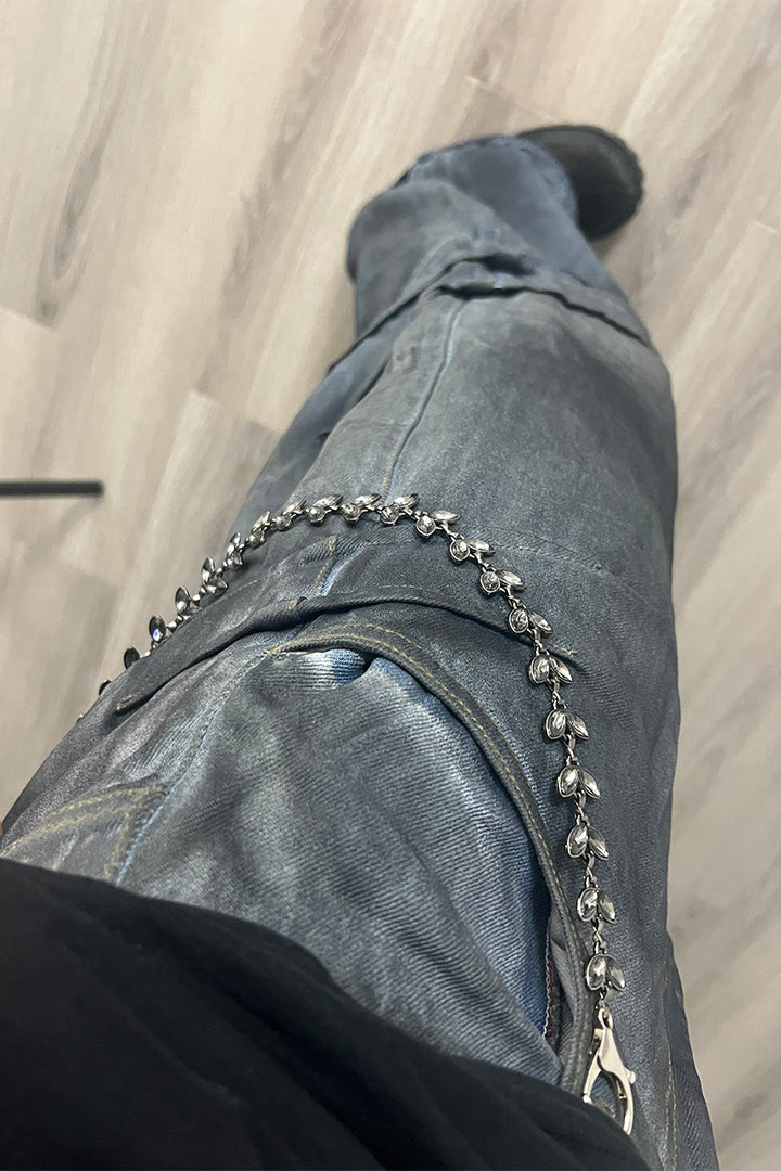 Black Vine Gemstone Pant Chain