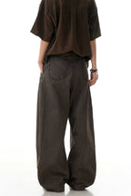 Brown Blade Deconstructed Jeans