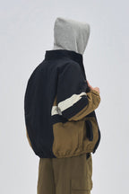 Vintage Color Block Sports Training Jacket