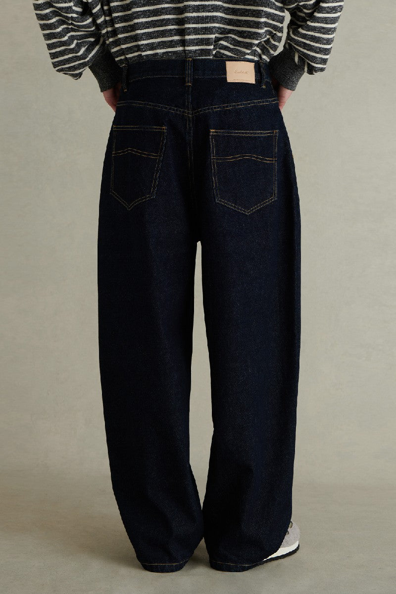 【U LAN】Paying Embo Washing Wide Denim Pants U LAN】Paying Embo Washing Wide Denim Pants パンツ・ボトムス