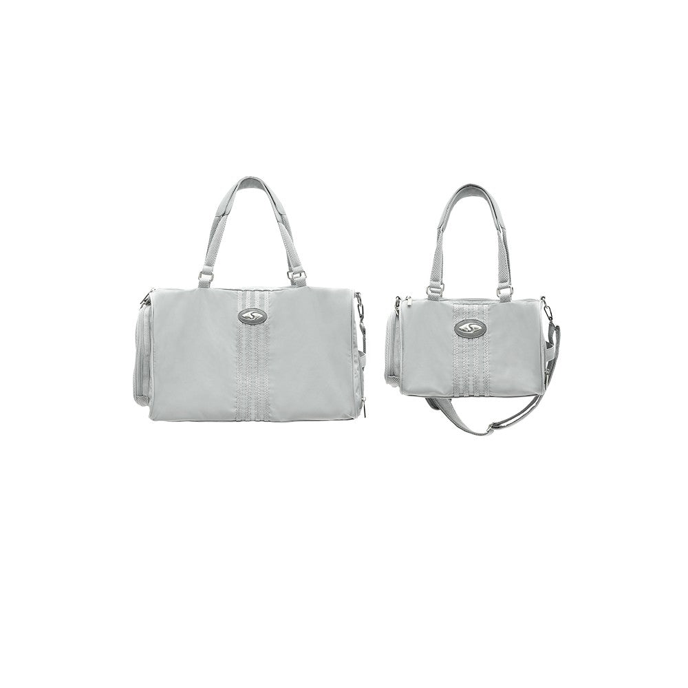 Grey Nylon Sports Bag