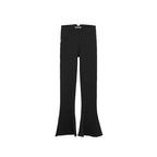 Polished High-Waist Flared Trousers