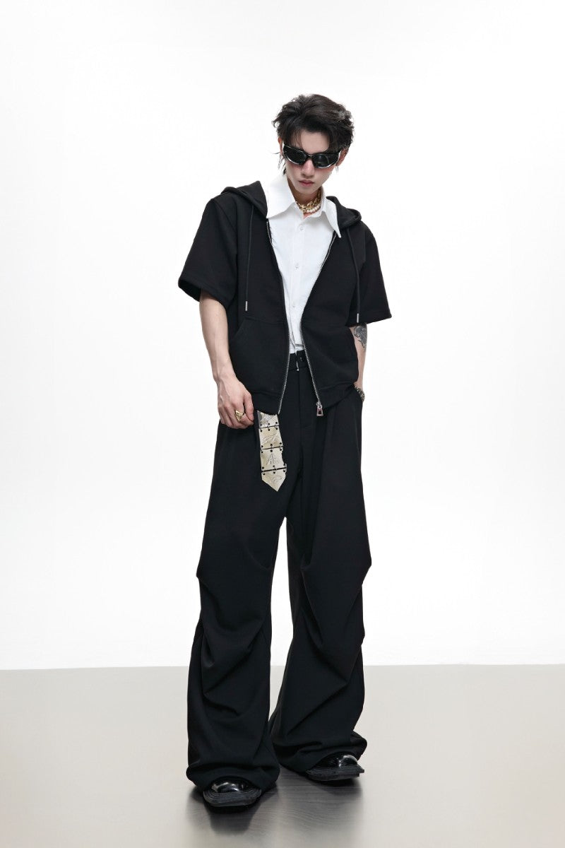 Hooded Patchwork Shirt