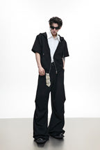 Hooded Patchwork Shirt