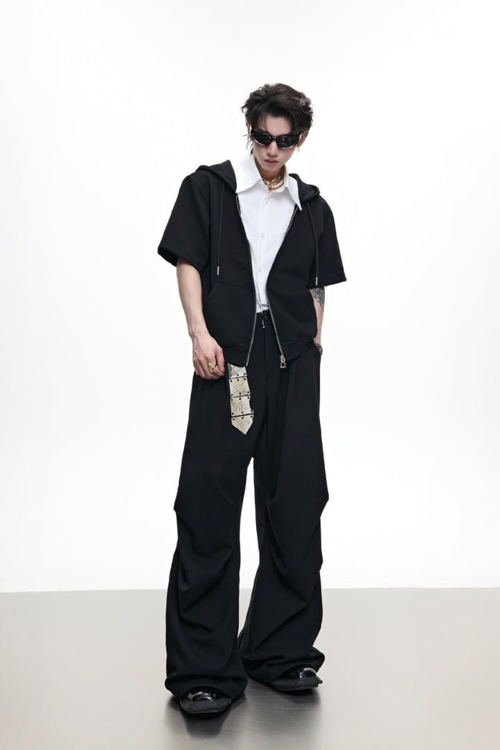 Hooded Patchwork Shirt