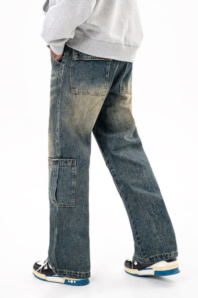 Straight Loose Work Jeans