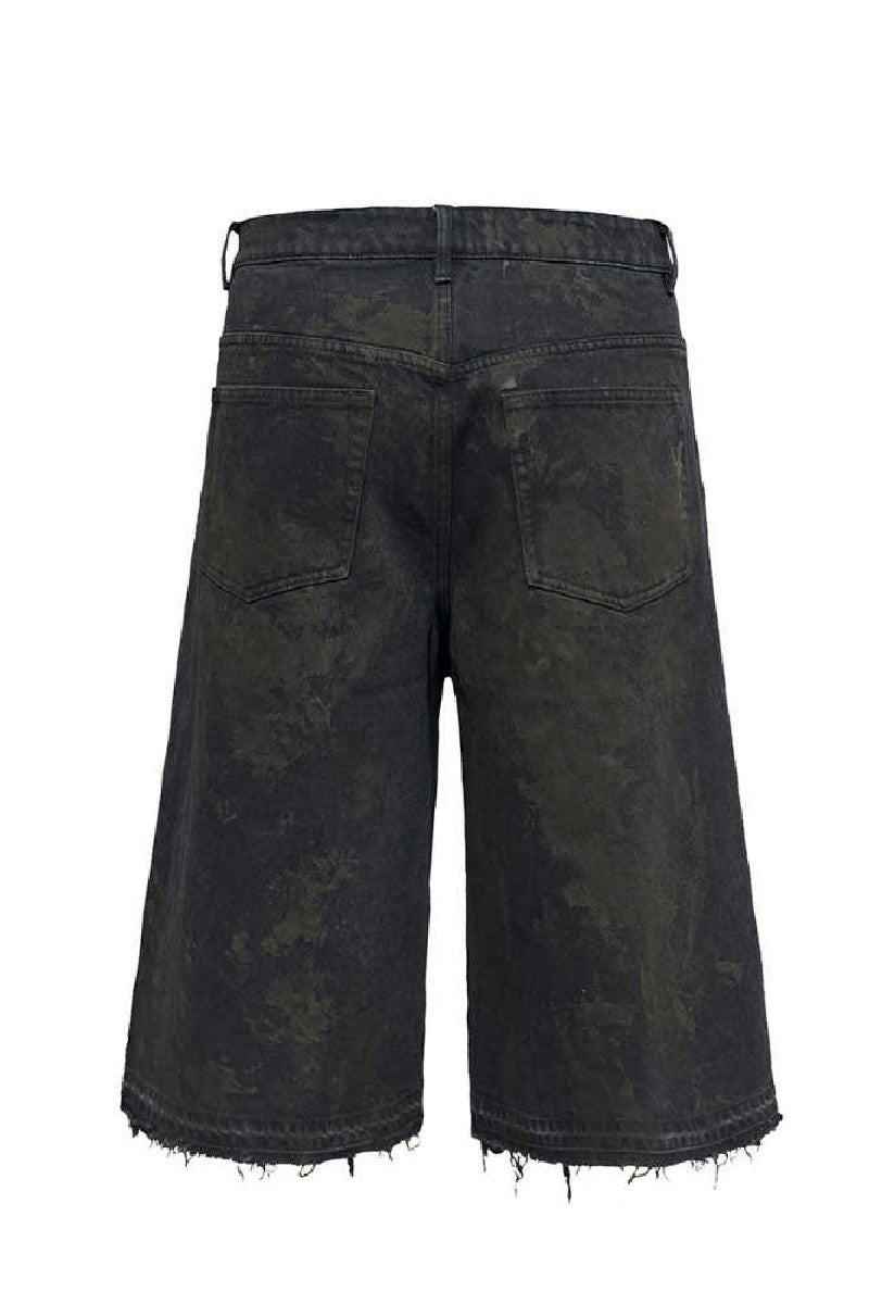 Mud Dyed Cropped Jeans