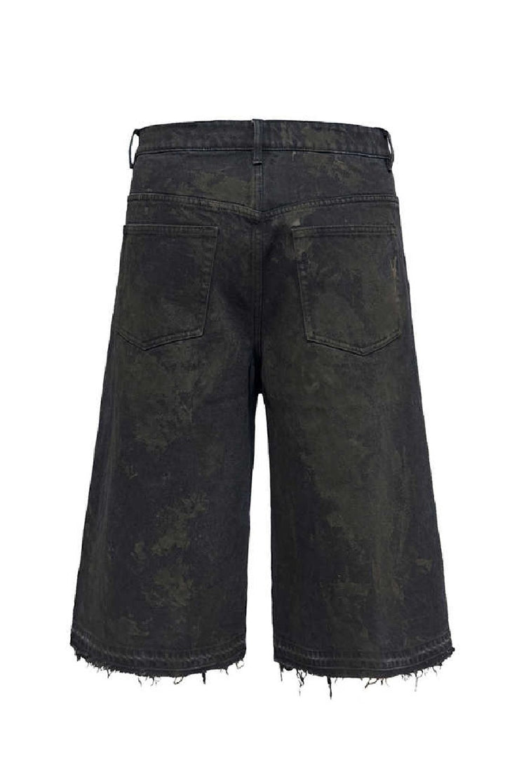 Mud Dyed Cropped Jeans