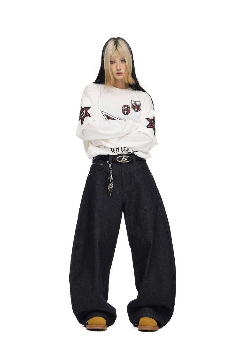 Dark Wash Wide Leg Jeans