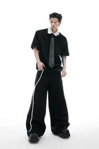 Silky Drawstring Pocket Trousers