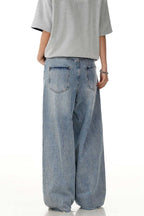 Distressed Blade Banana Jeans
