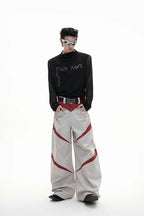 Mesh Fitted Metallic Print Tee