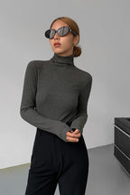 Slim Fitting Knit Turtleneck
