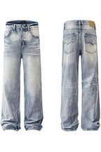 Washed Vintage Straight Jeans