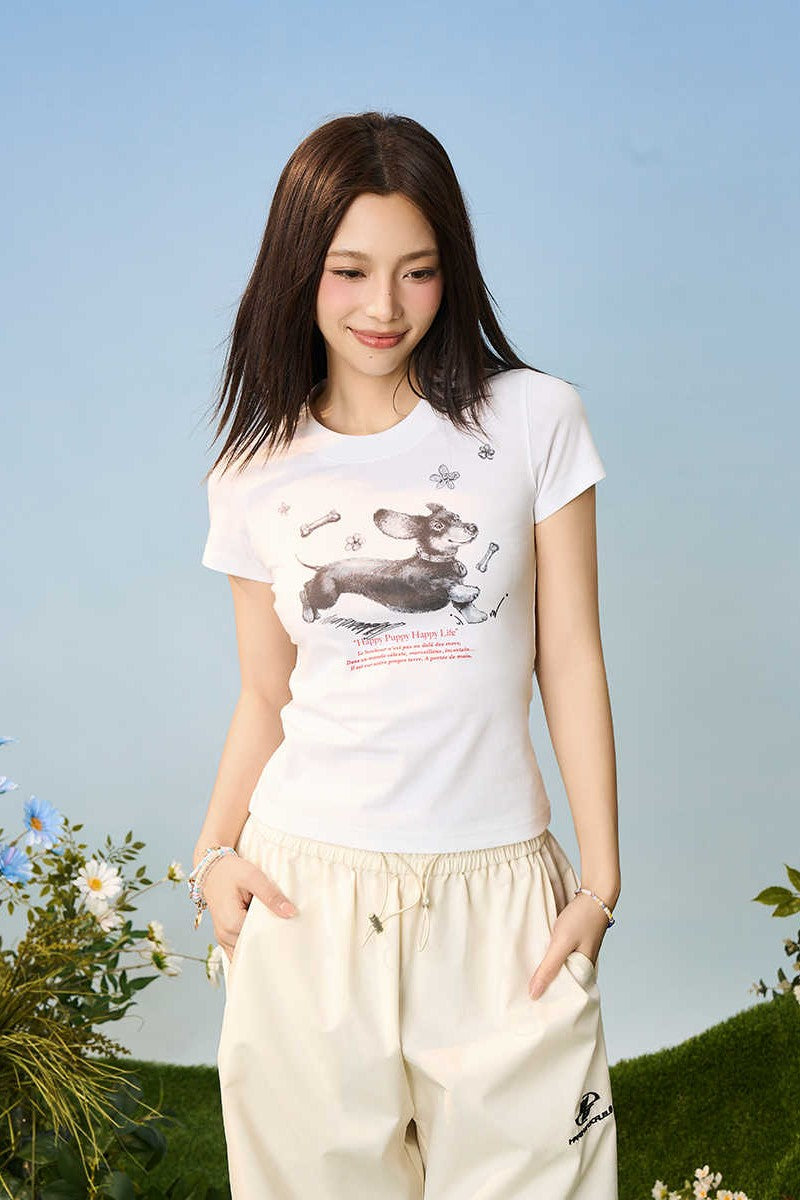 Sketch Dog Slim Fit Tee