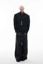 Embroidered Spine Deconstructed Shirt