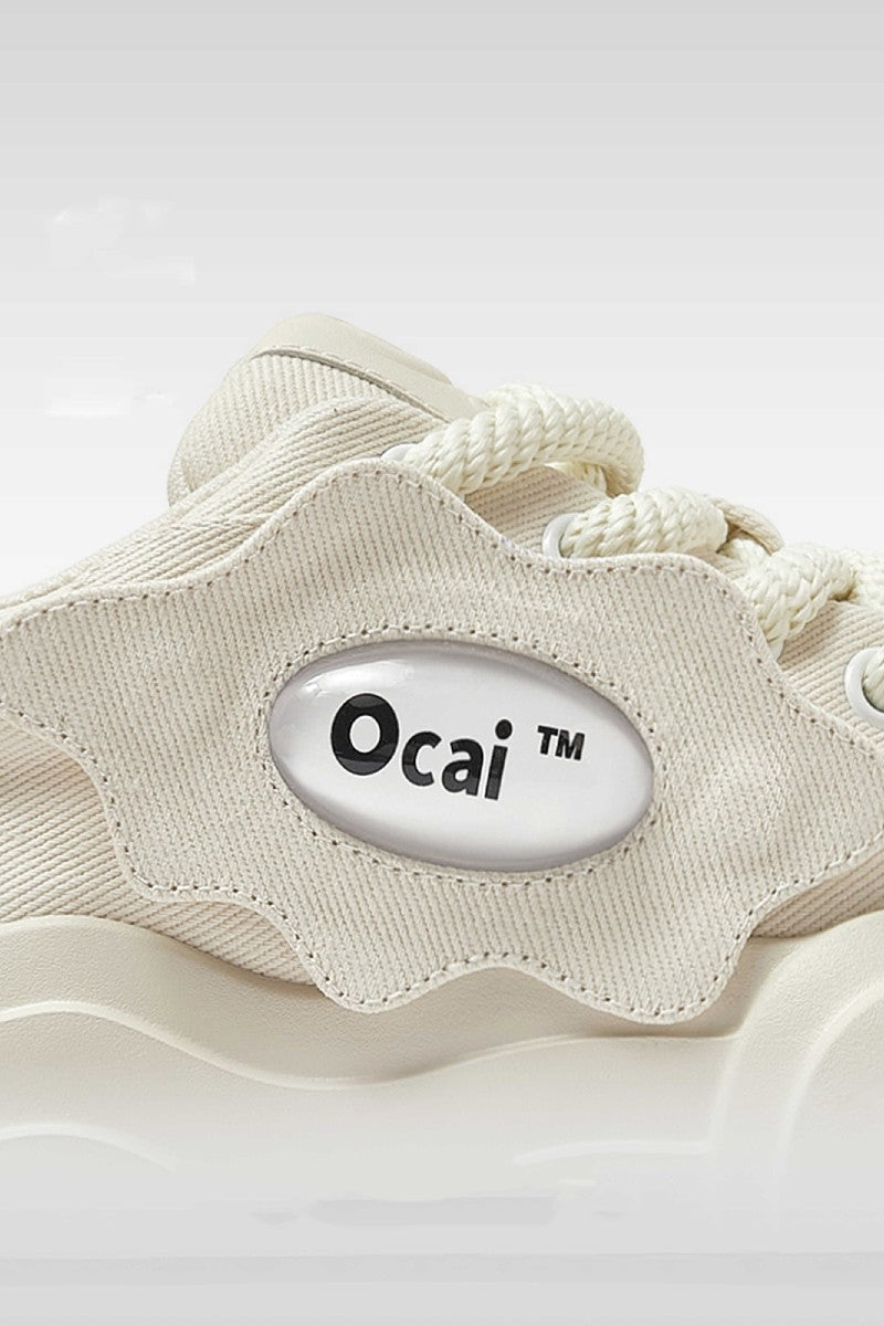 White Smile Canvas Sneakers