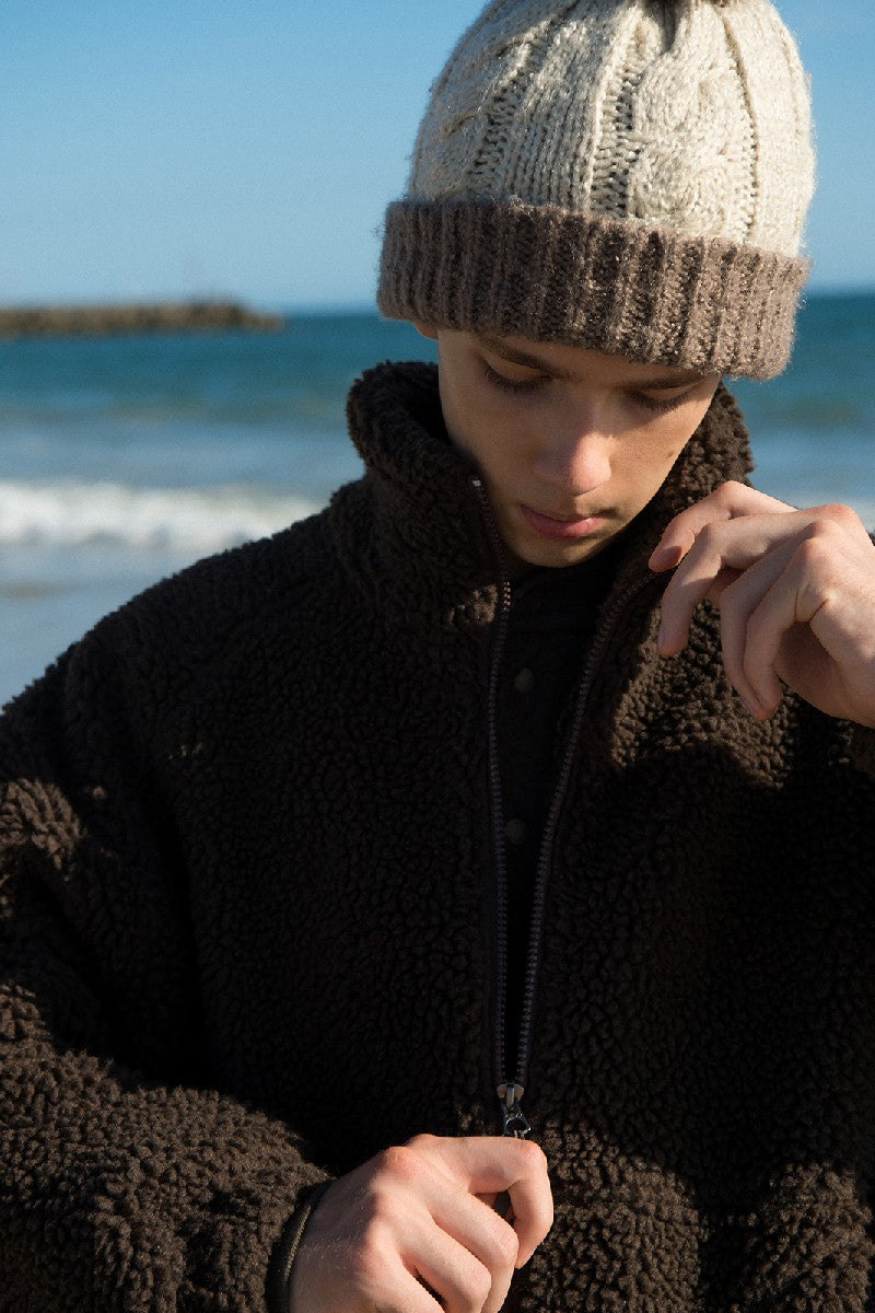 Fleece Stand Collar Windproof Outdoor Jacket