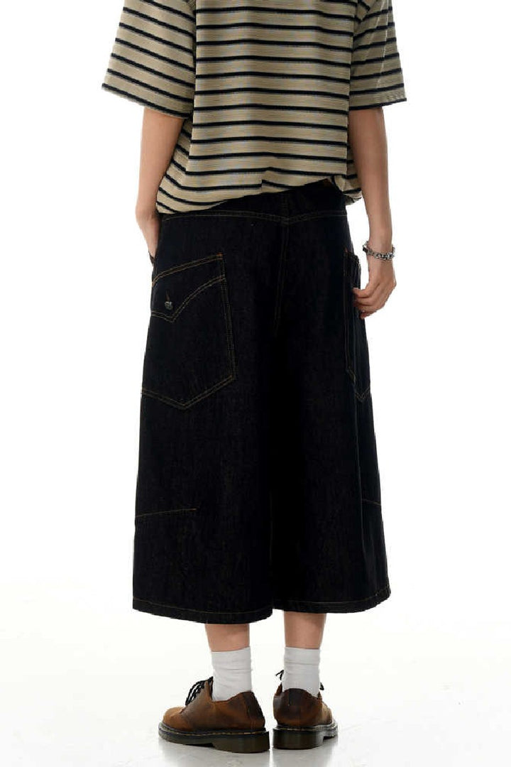 Raw Denim Cargo Jorts