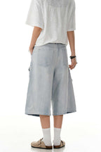 Blue Multi Pocket Jorts