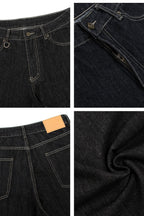 Raw Denim Cropped Shorts
