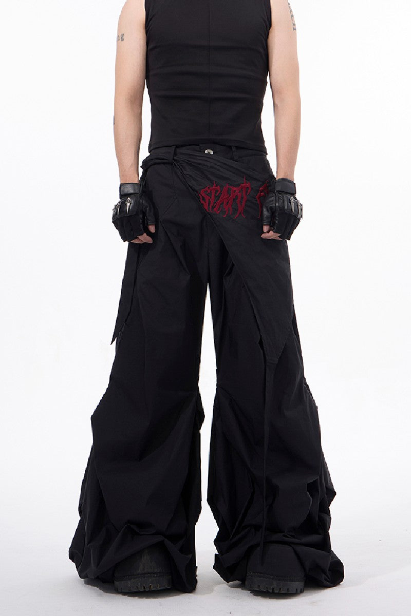 Lightweight Crinkle Wide Leg Pants