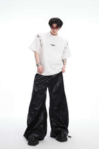Deconstructed Strap Cutout Tee