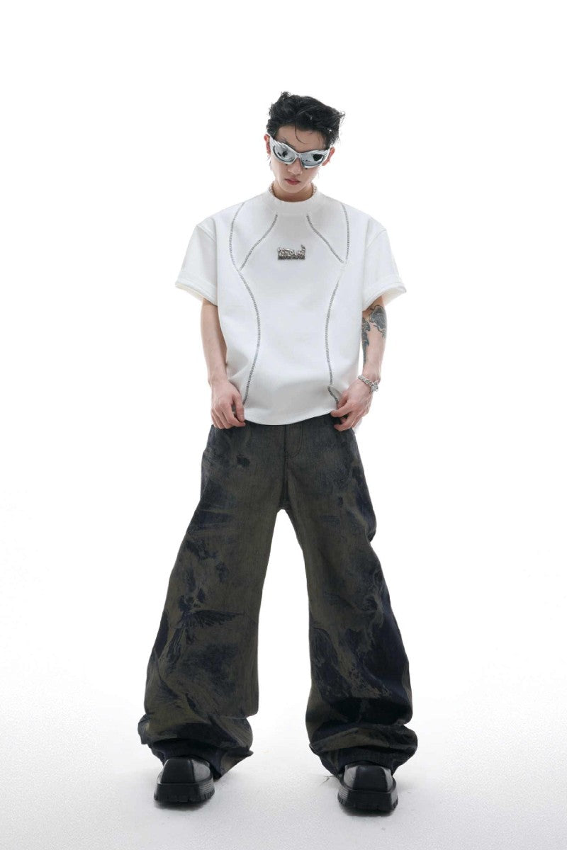 Deconstructed Cotton Metal Tee