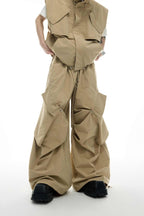 Drawstring Cargo Vest