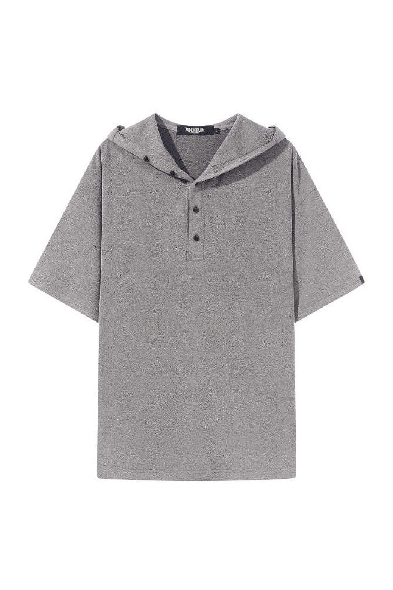 Cotton Hooded Polo Tee