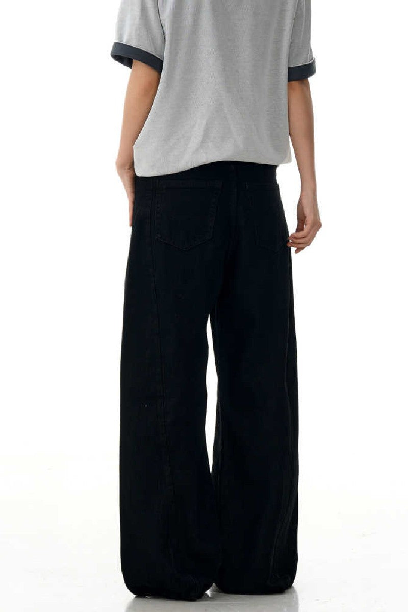 Black Straight Fit Jeans