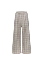Label Plaid Casual Pants
