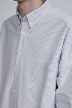 Oxford Striped Casual Loose Fit Shirt
