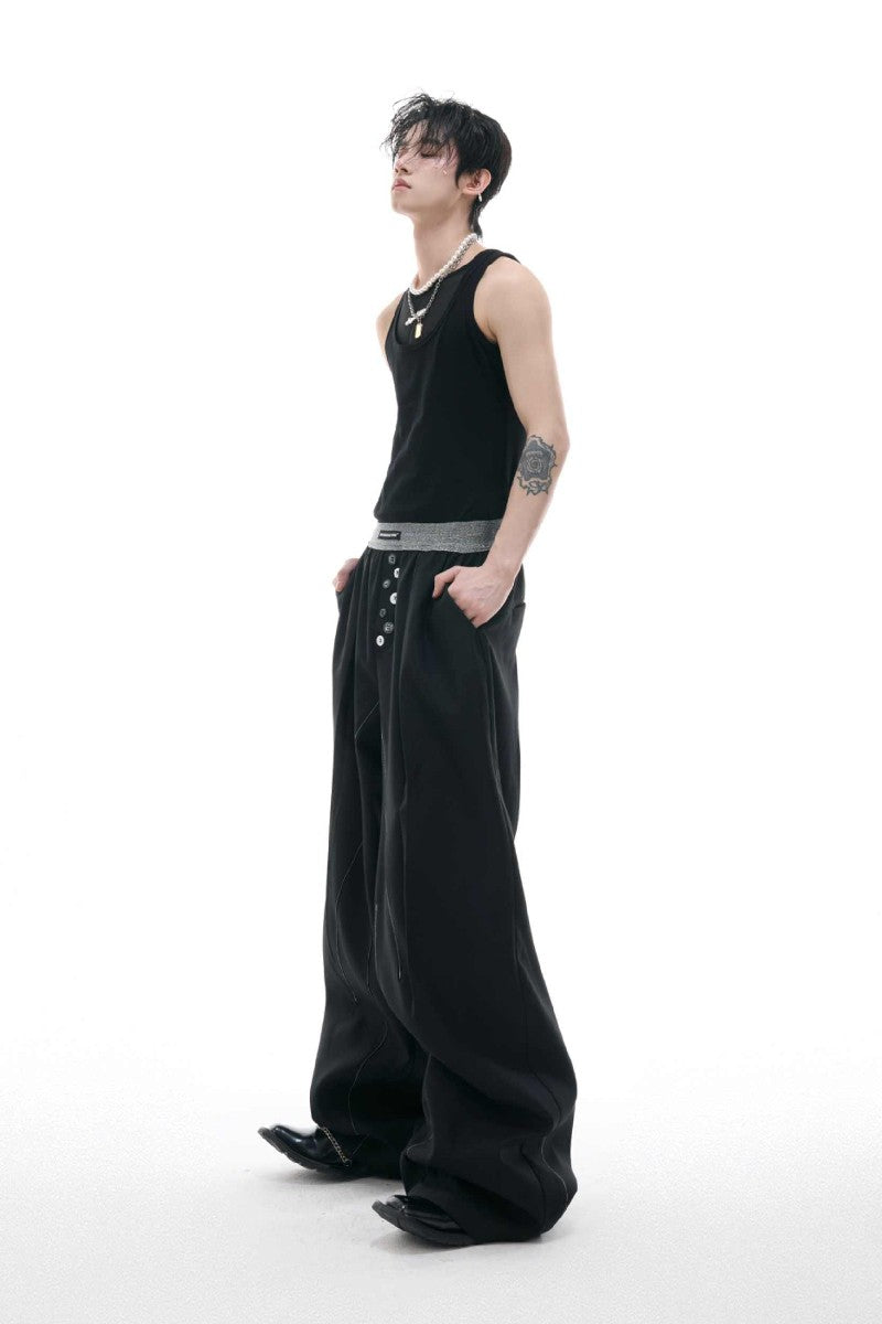 Tailored Straight Leg Trousers