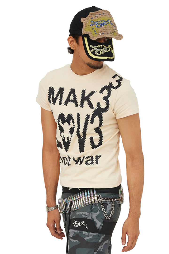 MLNW Slogan Graphic Fitted Tee