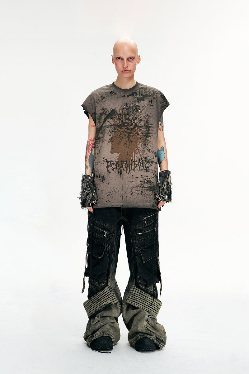 Gradient Washed Cargo Jeans – Copping Zone