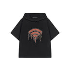 WIFI Print Texture Hoodie Tee