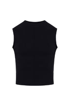 Black Fitted Sleeveless Tank